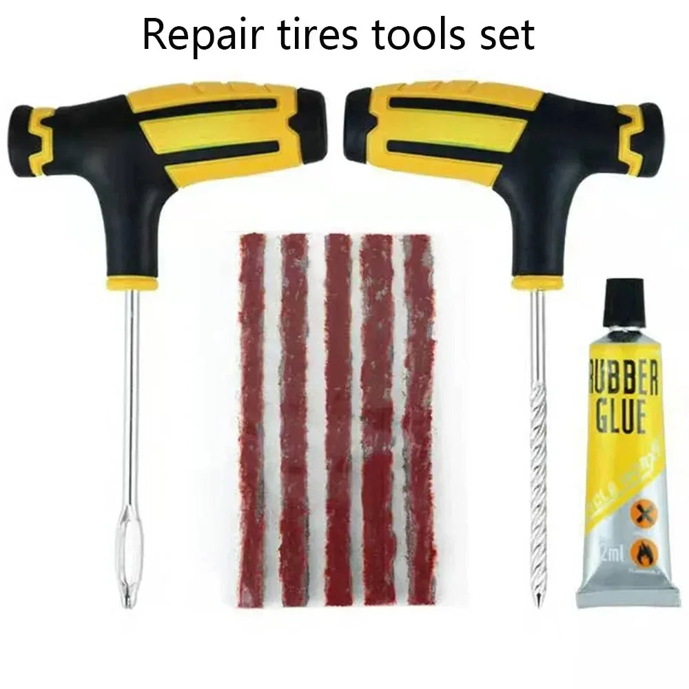 Emergency Tubeless Tire Puncture Repair Kit - 12