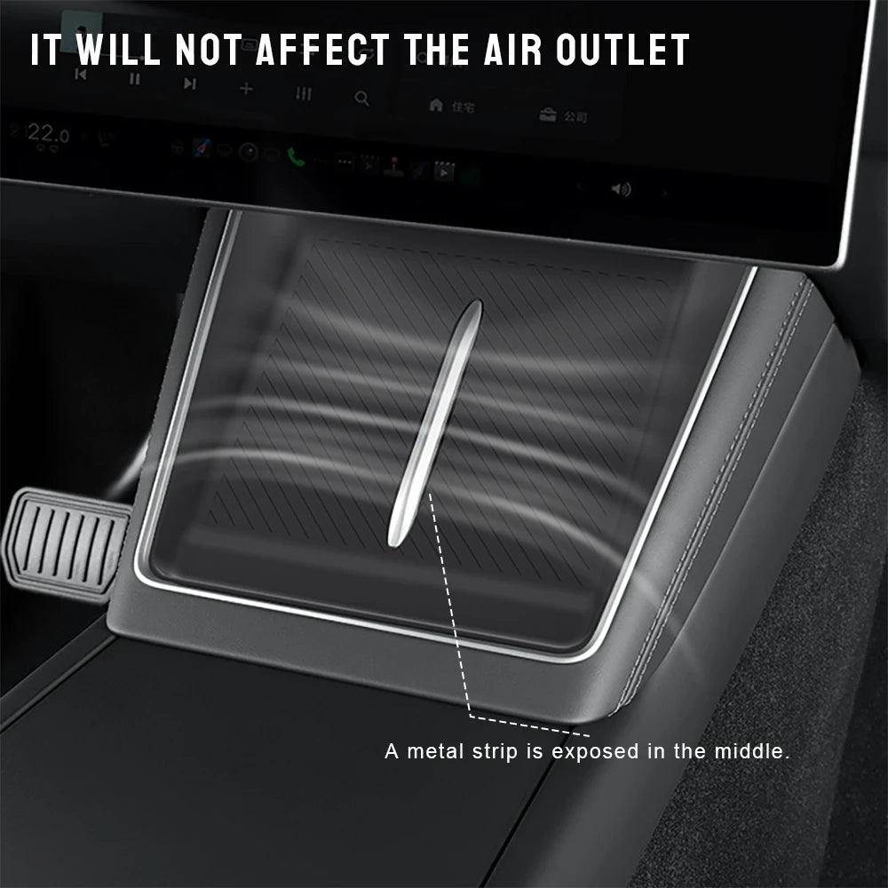 Wireless Charging Console Mat for 2026 Model Y Long Wheelbase - 9