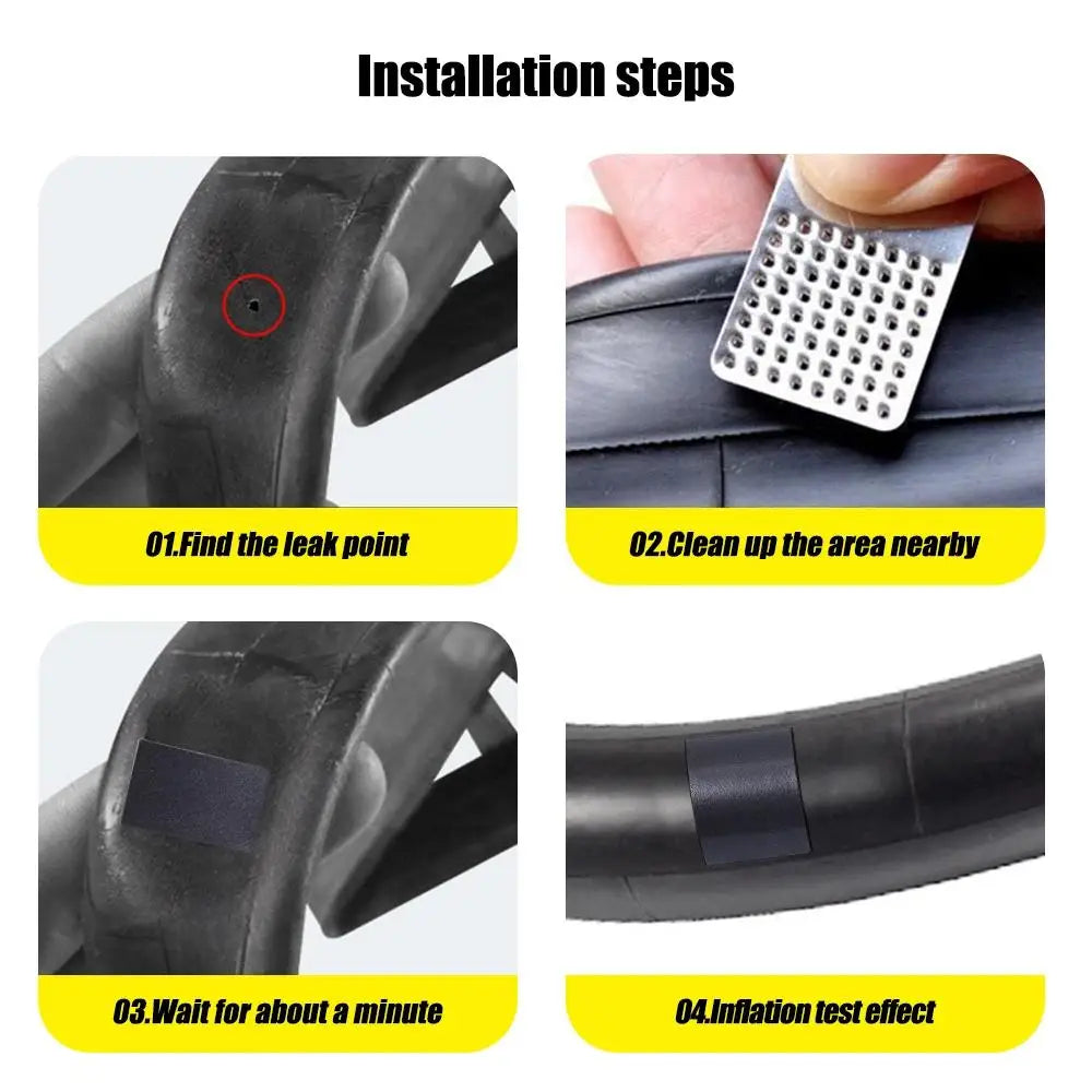 Bicycle Tire Puncture Repair Patches for Inner Tubes