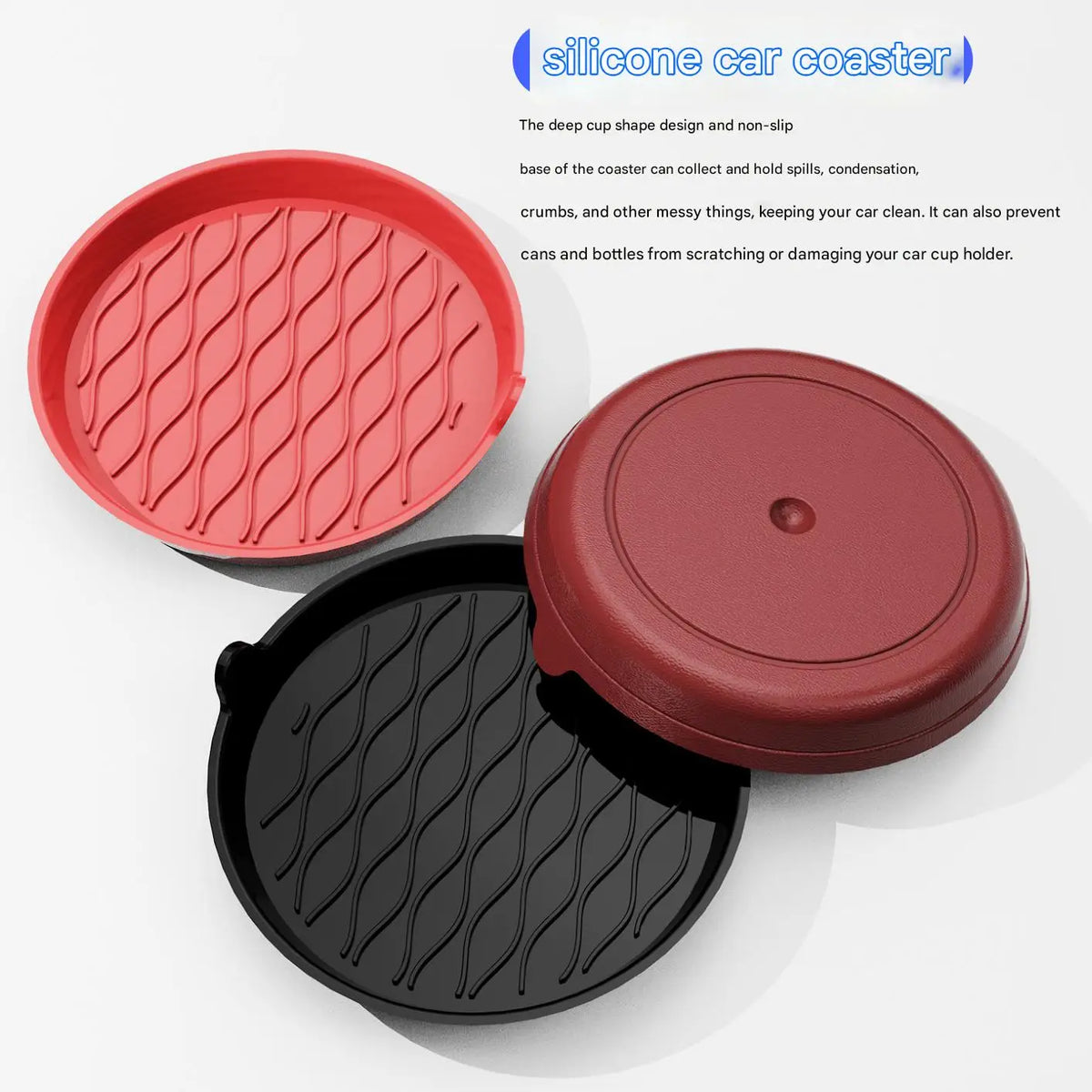 Universal Anti-Slip Car Cup Holder Silicone Mat