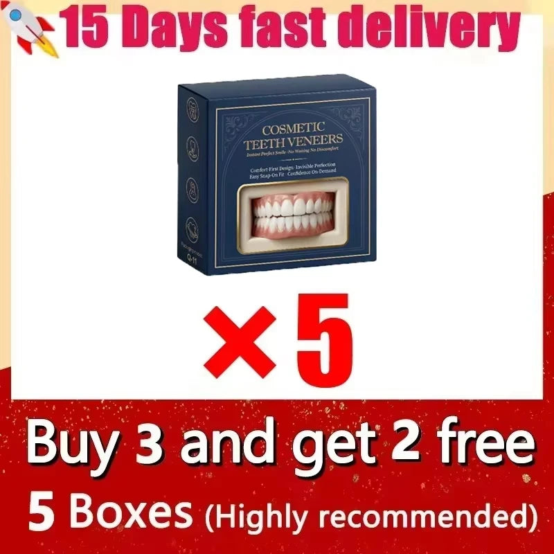 Comfortable Cosmetic Denture Set with Storage Case - 16