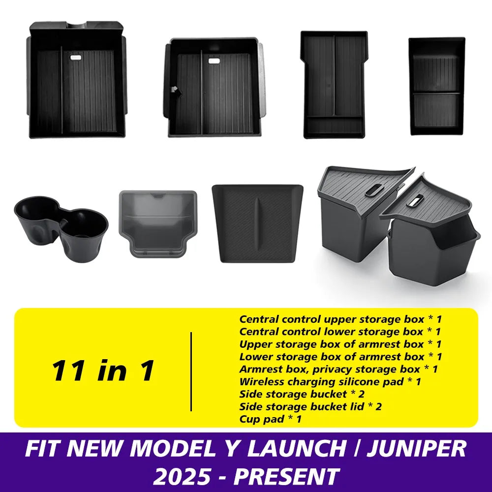 Interior Storage Organizer Kit for 2025+ Model Y