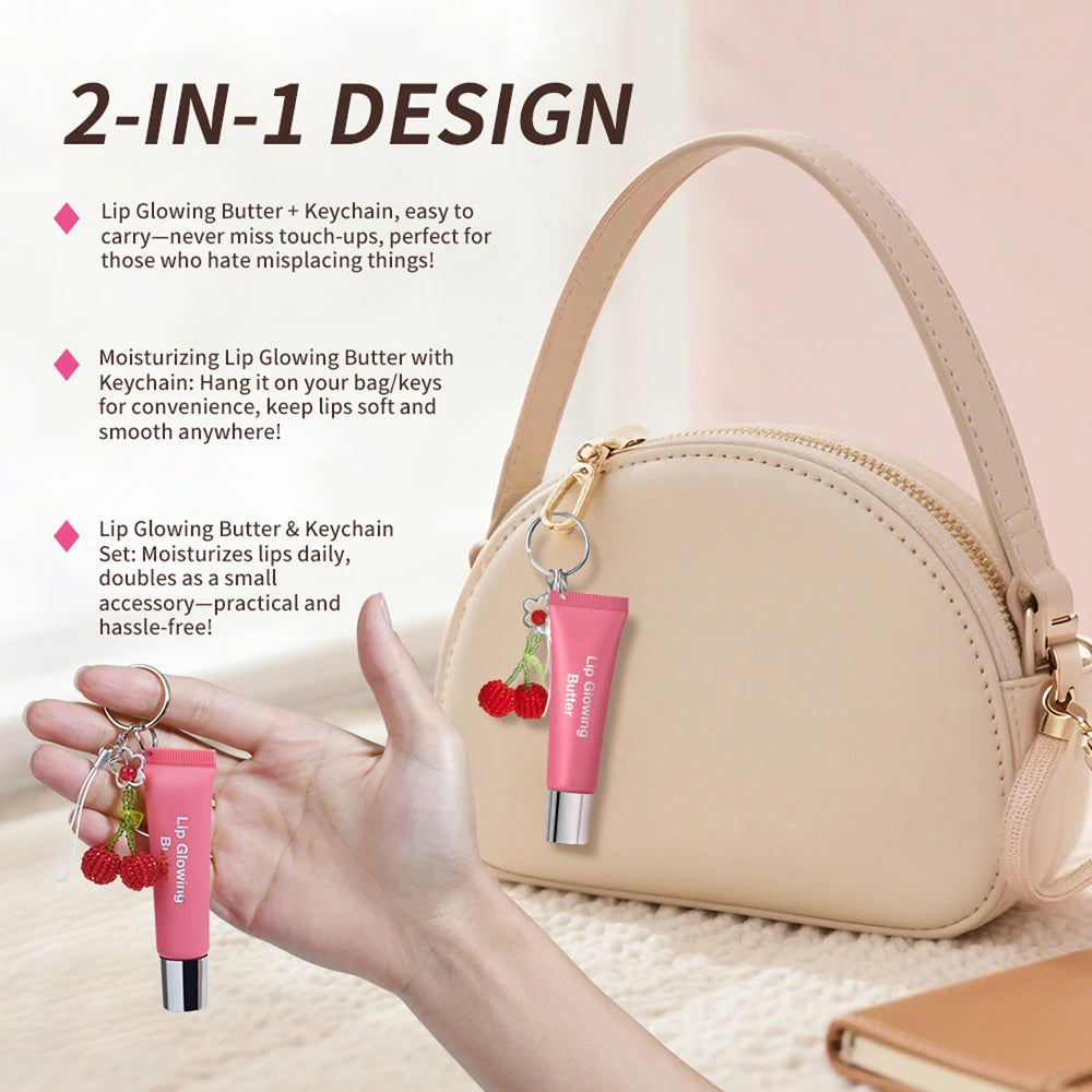 Moisturizing Lip Gloss with Keychain - 5