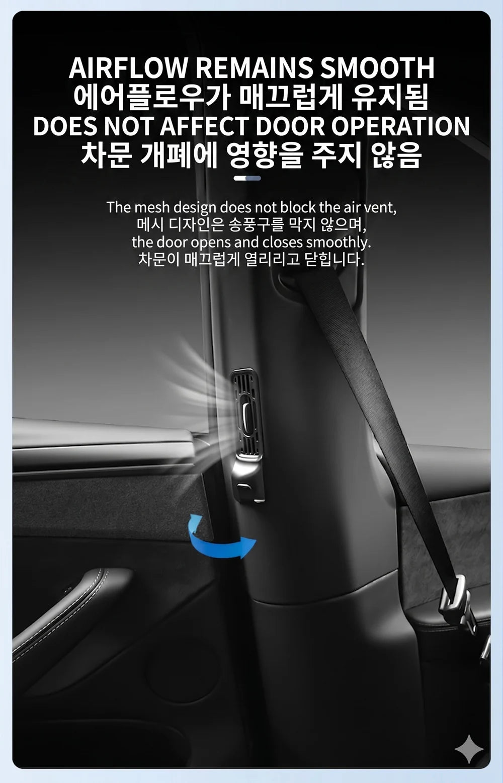 B-Pillar Air Vent Hook for Tesla Model Y L 6-Seater - 9