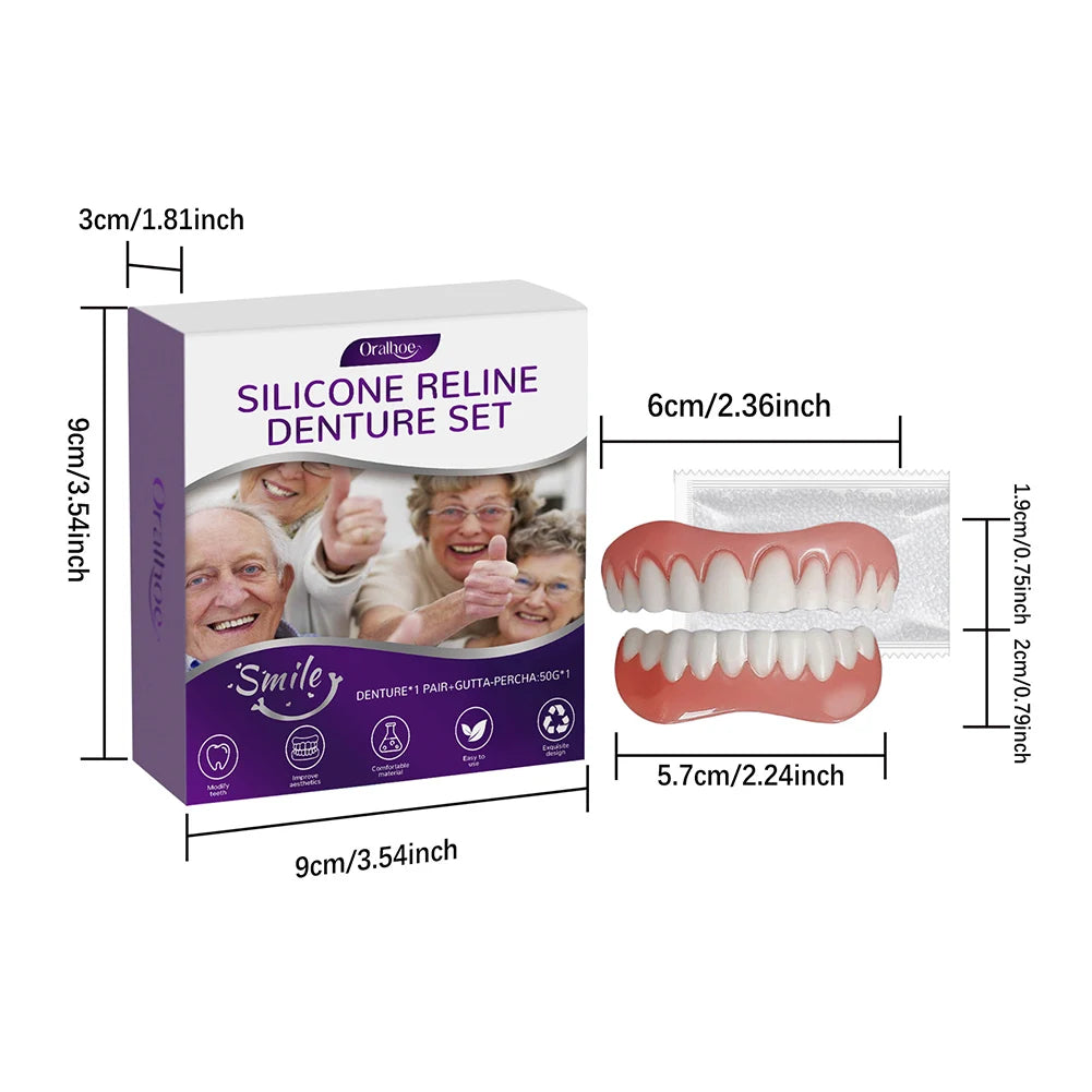 Comfort Fit Silicone Denture Reline and Care Kit - 2