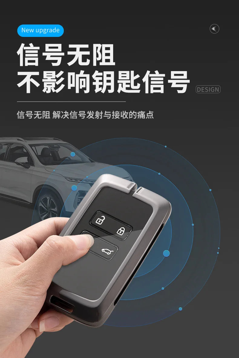 Leather Protective Car Key Case Cover - 11