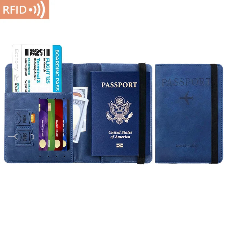 Multifunctional Travel Passport and Document Organizer Wallet - 9