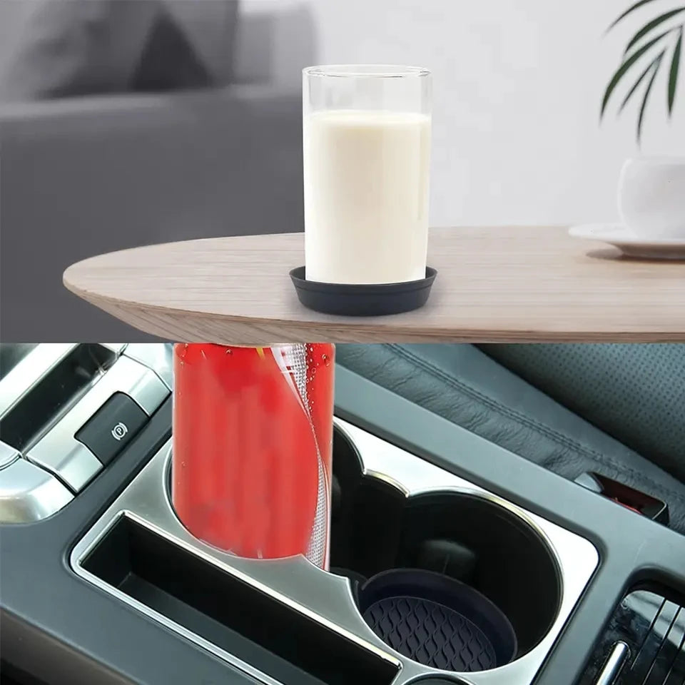 Non-Slip Car Cup Holder Coaster Mats for Interior Protection - 6