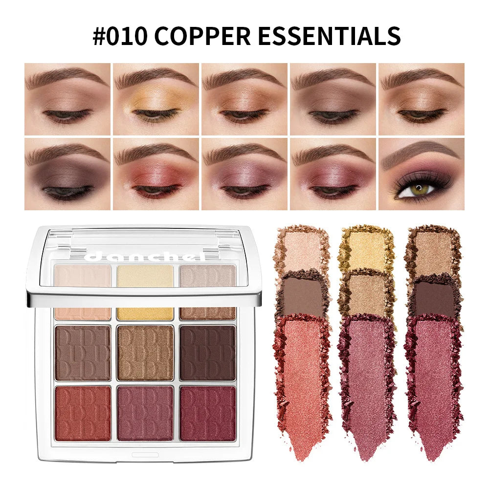9-Shade Pigmented Eyeshadow Palette for Versatile Makeup Looks - 22