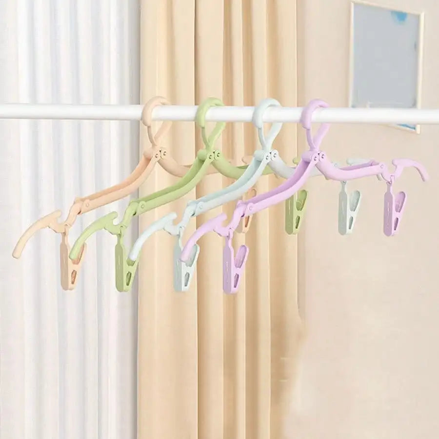 Portable Folding Clothes Hangers for Travel - 10