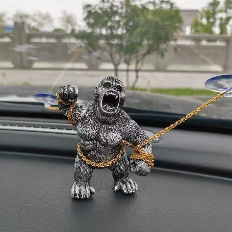 Roaring Gorilla Car Dashboard Ornament and Interior Decor - 3