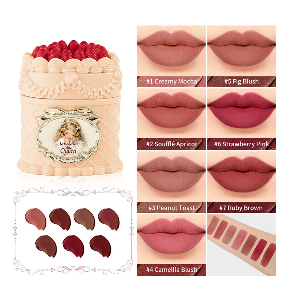 Velvet Matte Strawberry Lip Cream - 8