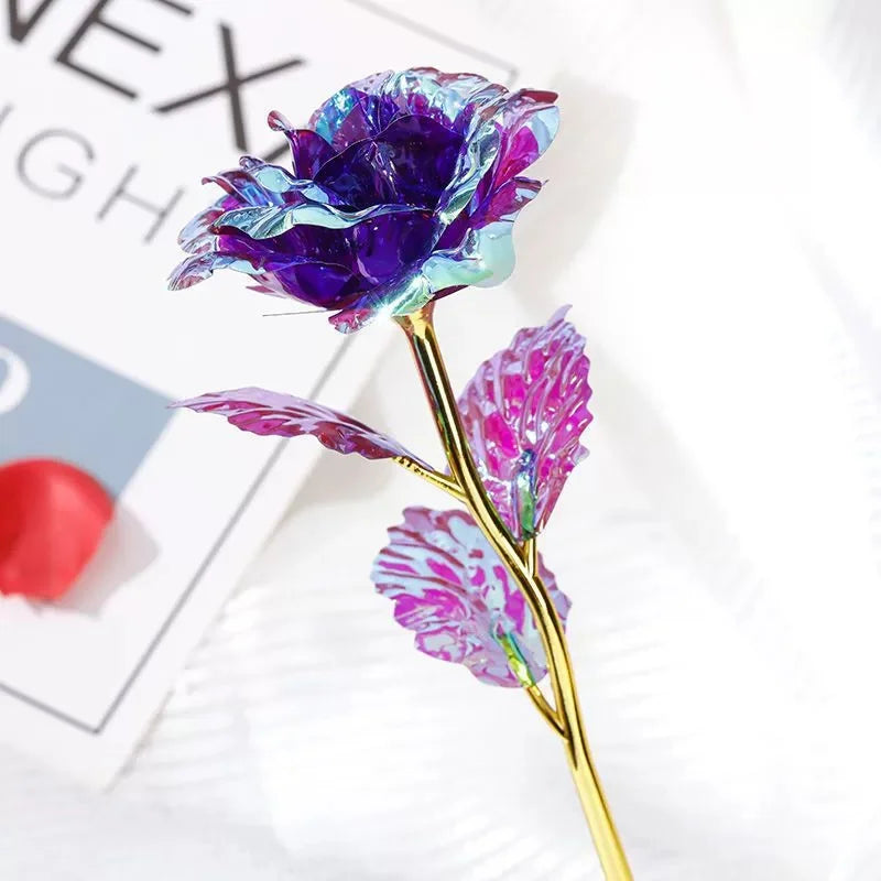 Luminous Artificial Crystal Rose Bouquet for Romantic Occasions - 12