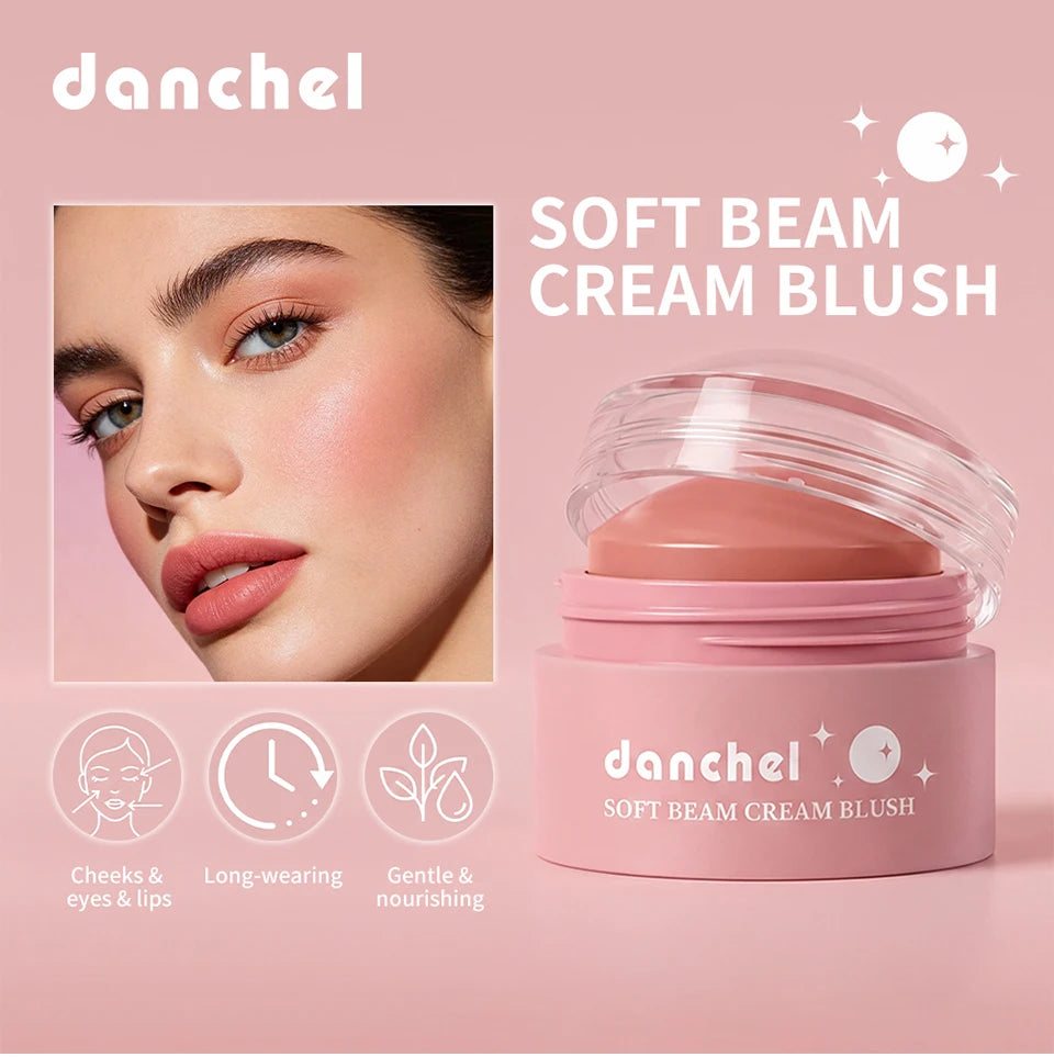 Long-Lasting Multi-Use Soft Cream Blush for Face and Lips