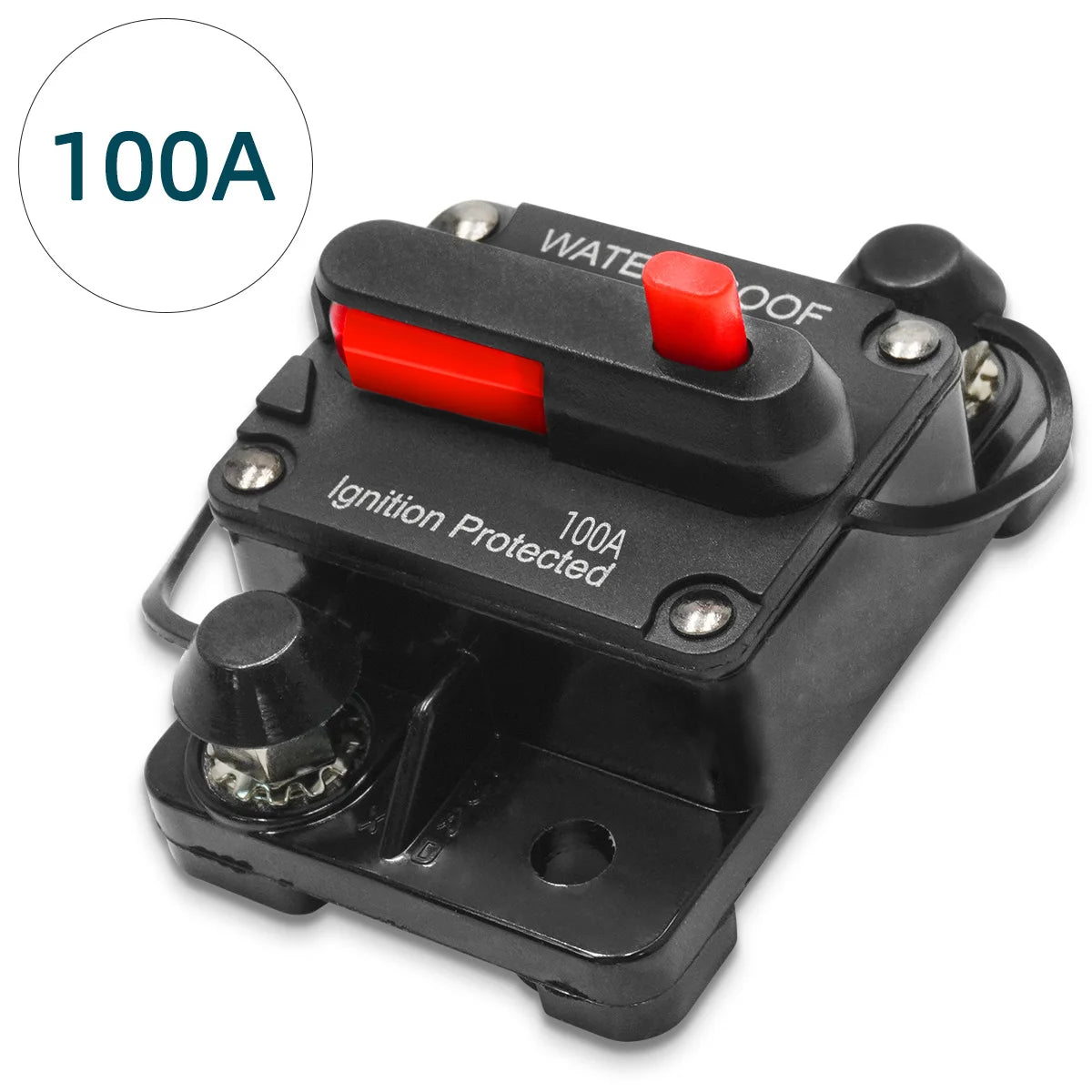 12V-48V DC Waterproof Circuit Breaker Manual Reset Fuse for Car Marine - 28