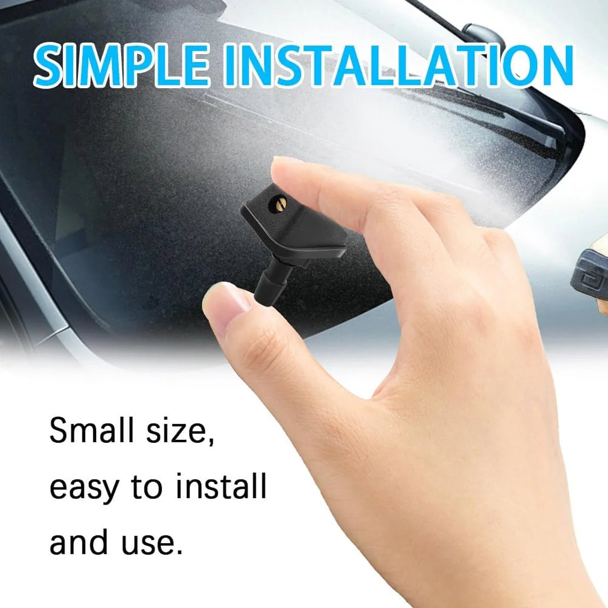Adjustable Car Windshield Washer Wiper Spray Nozzle Replacement - 2