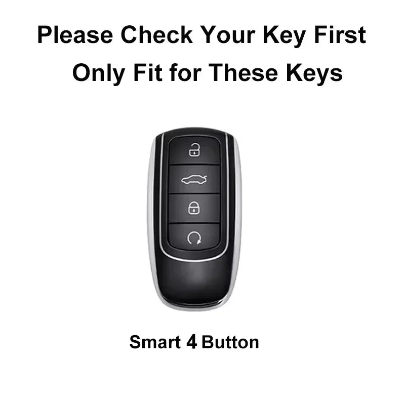 Protective TPU Car Key Case Cover for Chery Tiggo Models