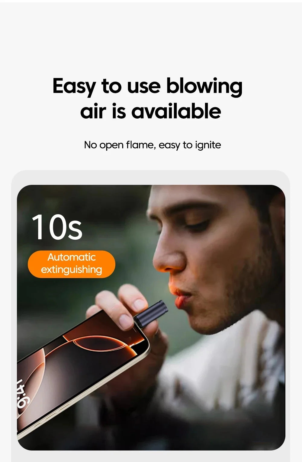 Portable USB-C Phone-Powered Cigarette Lighter - 11