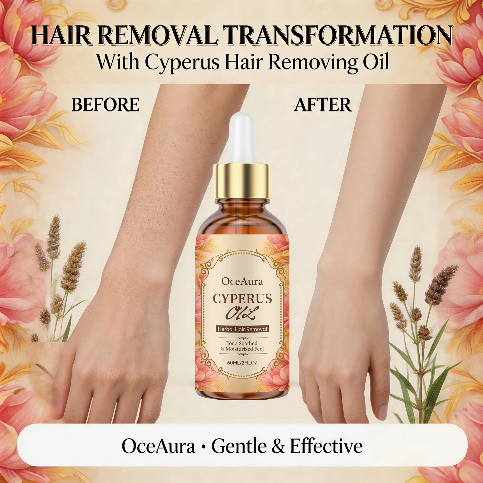 Herbal Cyperus Oil Hair Growth Inhibitor and Soothing Serum - 3