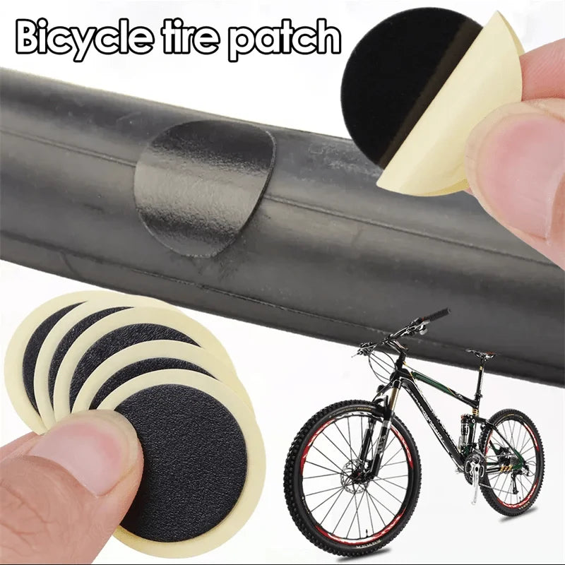 Glue-Free Bicycle Tire Repair Patch Kit