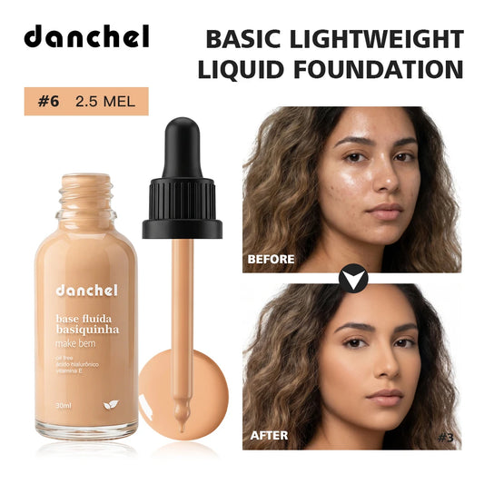 Matte Lightweight Liquid Foundation for Natural Pore-Minimizing Coverage