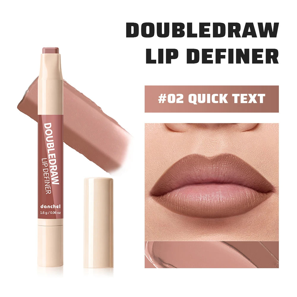2-in-1 Matte Velvet Lip Liner and Hydrating Lip Gloss - 27