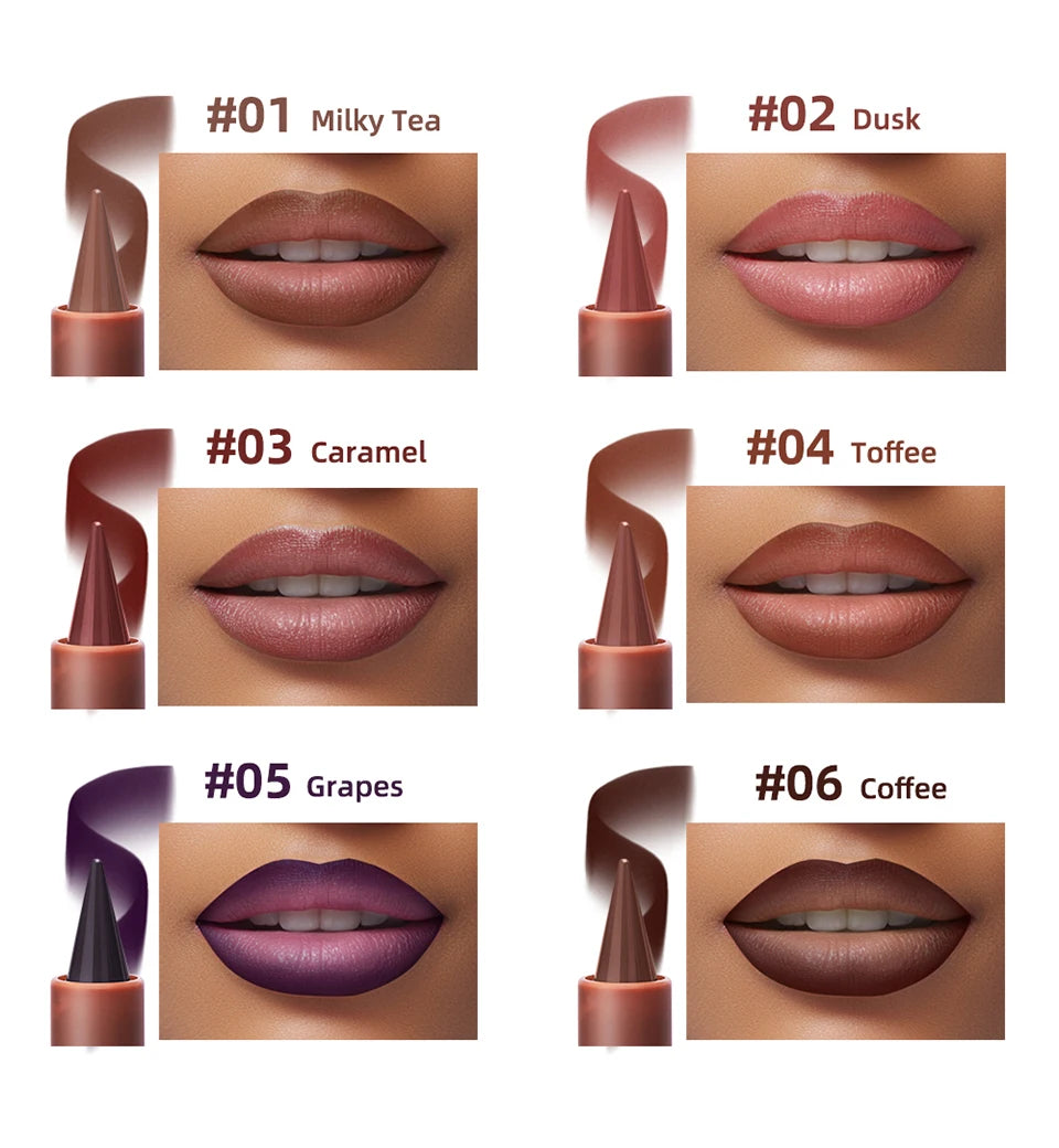2-in-1 Long-Lasting Matte Lipstick and Lip Liner - 10