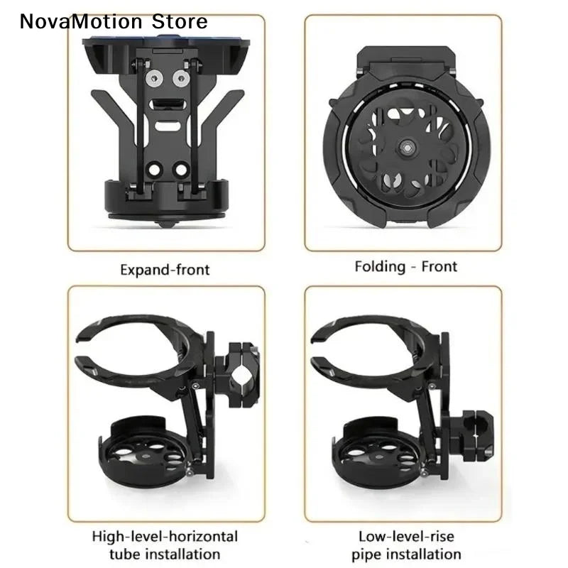Foldable Motorcycle Handlebar Drink Cup Holder - 11