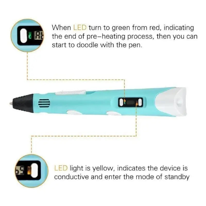3D Printing Pen for Kids DIY Creative Drawing and Modeling - 6
