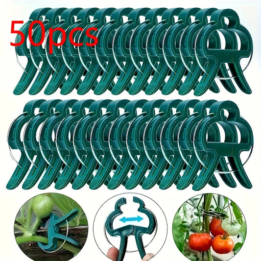 Adjustable Garden Support Clips for Climbing Plants and Vegetables