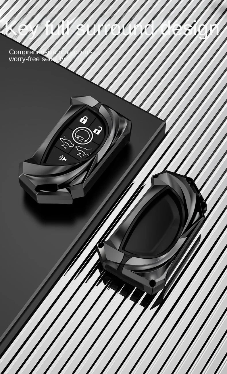 Protective Metal Car Key Case for Corvette C8 - 6