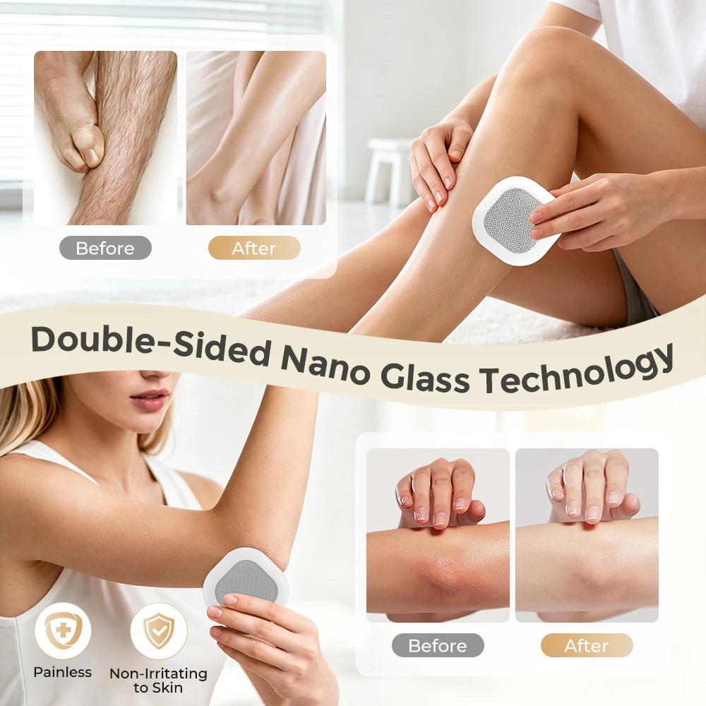 Painless Nano Glass Hair Remover and Skin Exfoliator