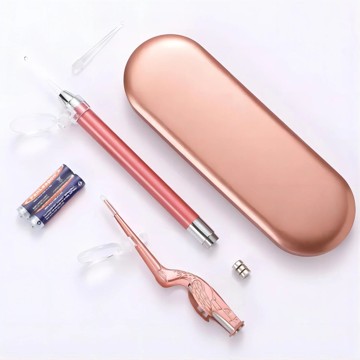 LED Illuminated Ear Wax Removal Kit with Tweezers