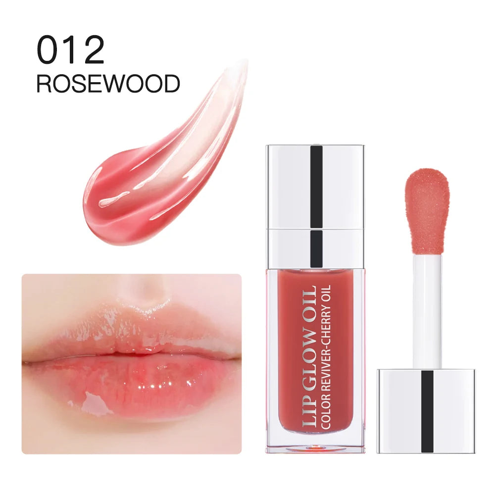 Hydrating Crystal Jelly Lip Glow Oil for Nourished Plump Lips