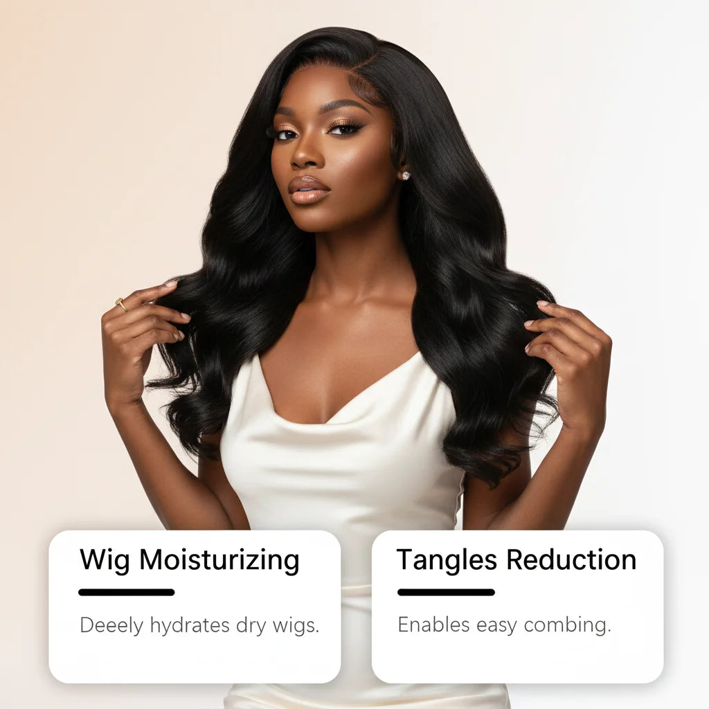 3-in-1 Rose Wig Conditioning and Detangling Spray - 8