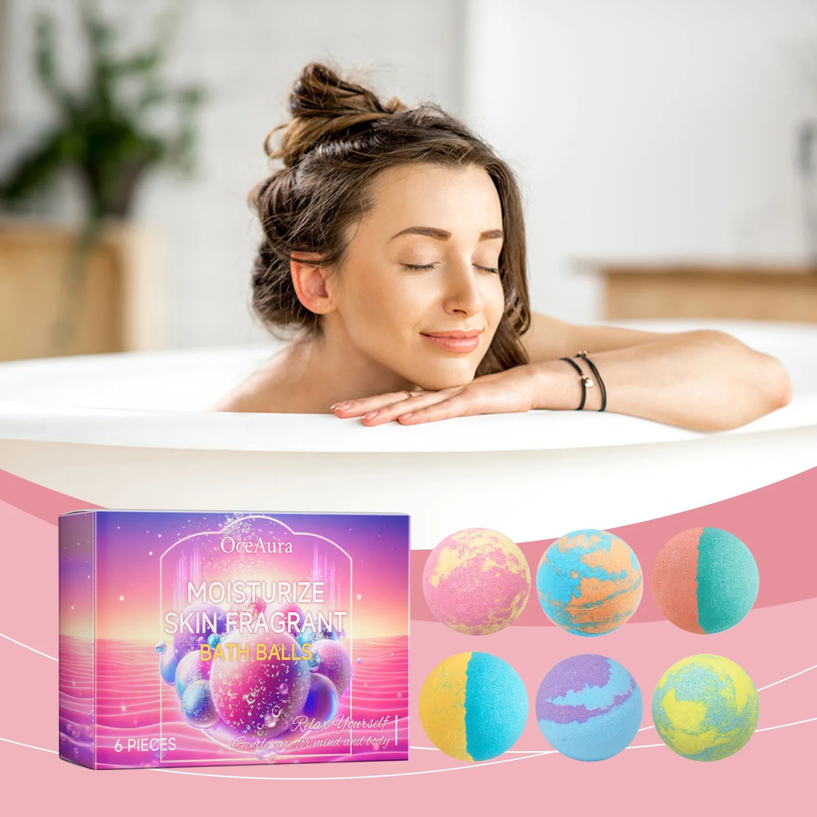Aromatherapy Moisturizing Bath Bombs for Relaxation and Skin Care - 1