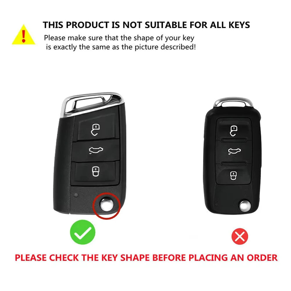 Leather and TPU Protective Car Key Cover - 6