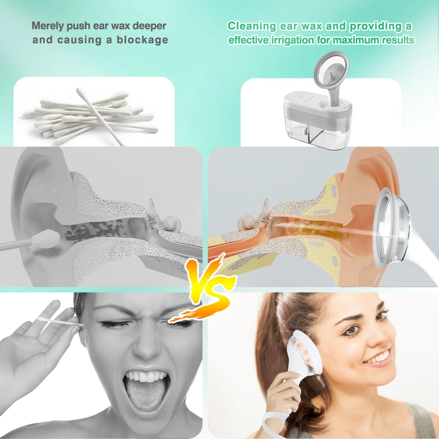 Electric Ear Wax Removal Irrigation System for Adults and Kids - 3