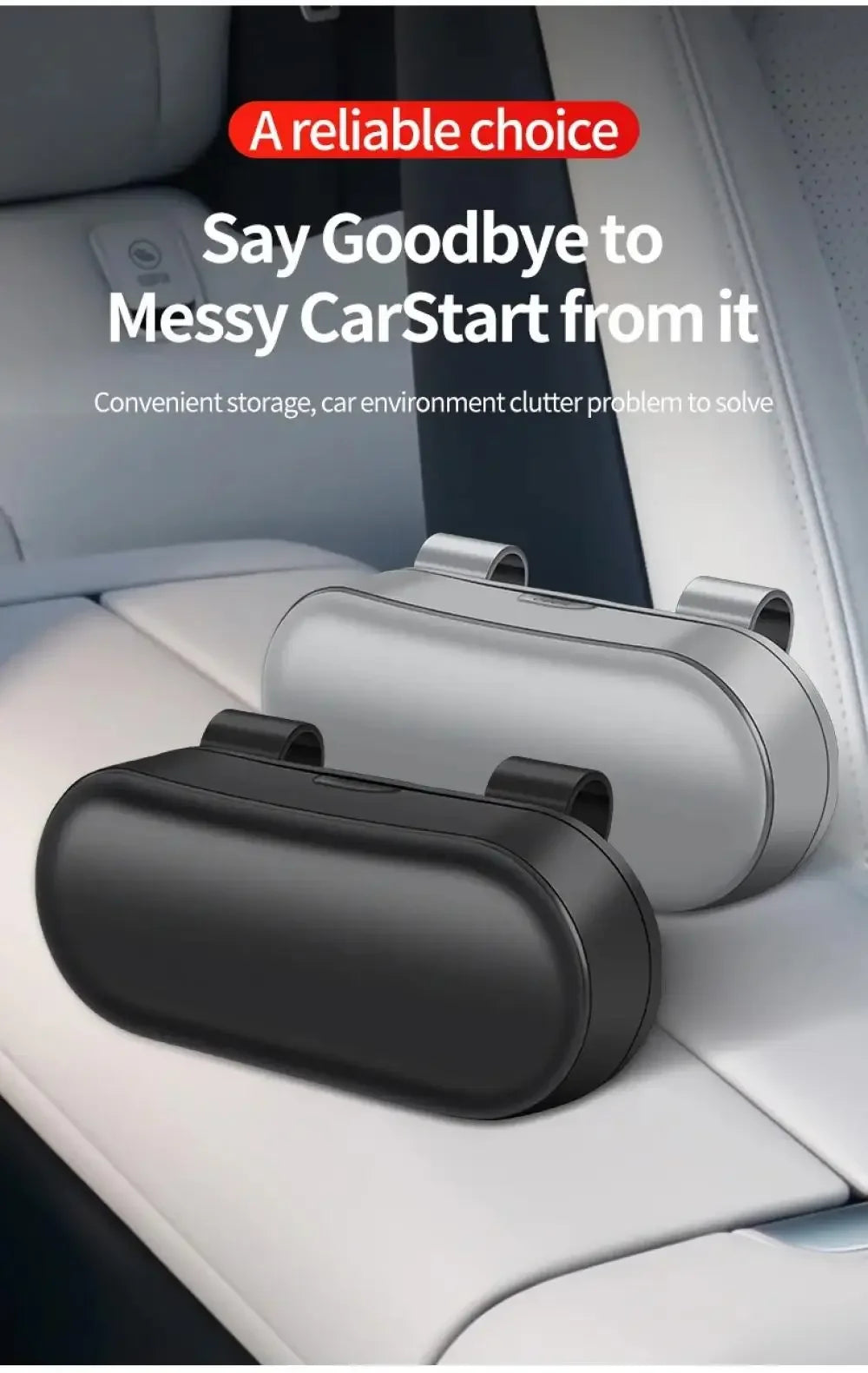 Car Sun Visor Glasses Case and Storage Organizer - 7