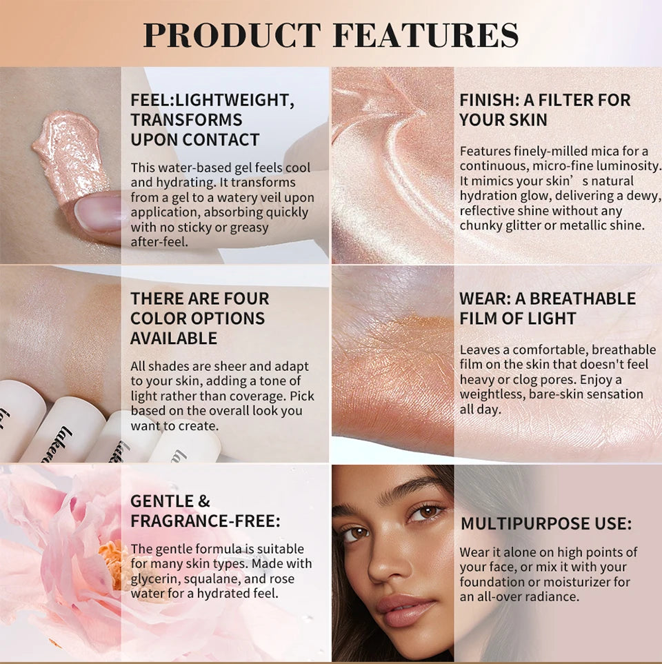 Dewy Liquid Highlighter and Illuminating Face Primer
