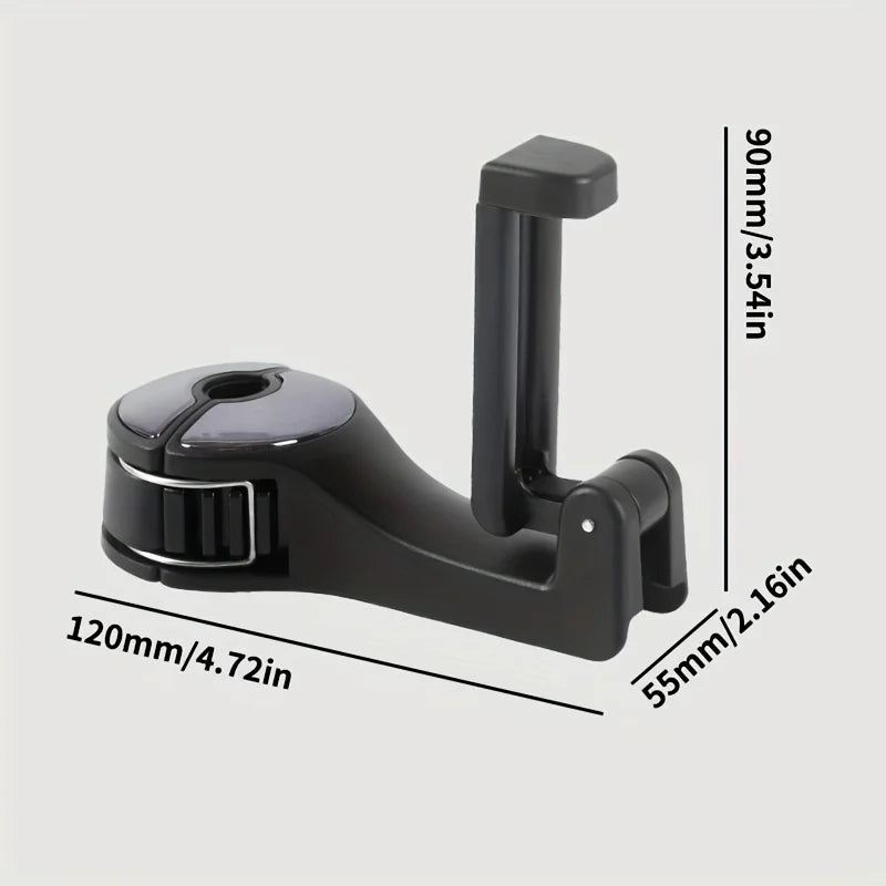 2-in-1 Car Headrest Hook and Phone Holder