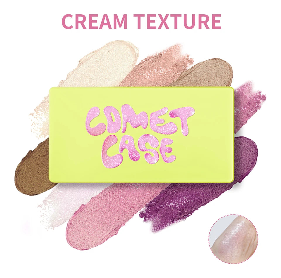 8-Color Cream Highlighter and Contour Palette - 19