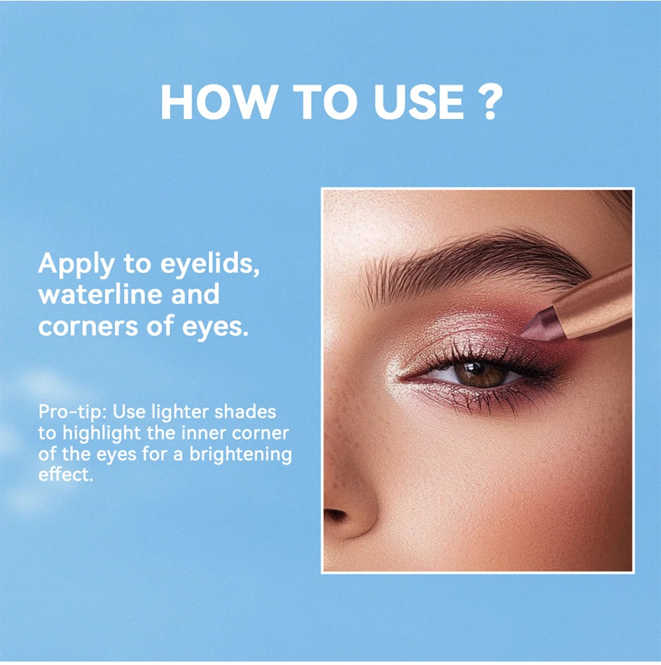 Creamy Long-Lasting Eyeshadow Stick for All-Day Wear - 12