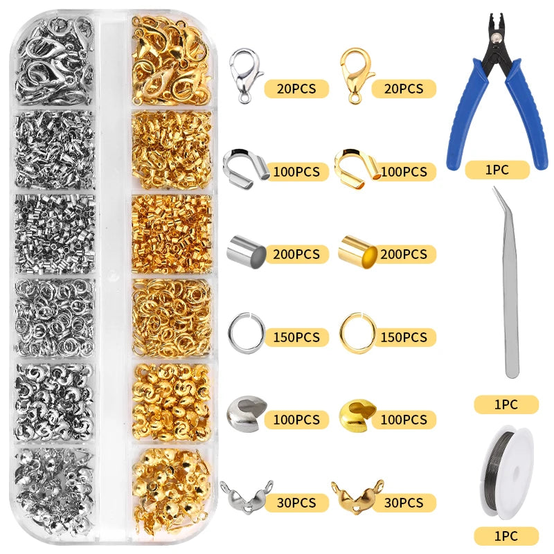 Jewelry Making and Repair Tool Kit with Findings - 8