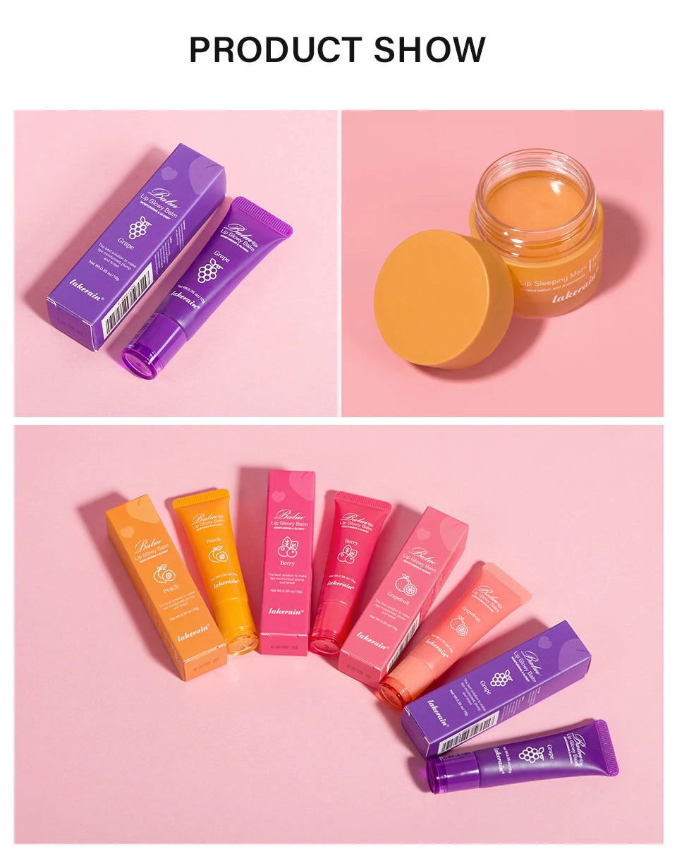 Moisturizing Lip Balm and Overnight Sleeping Mask Set - 16