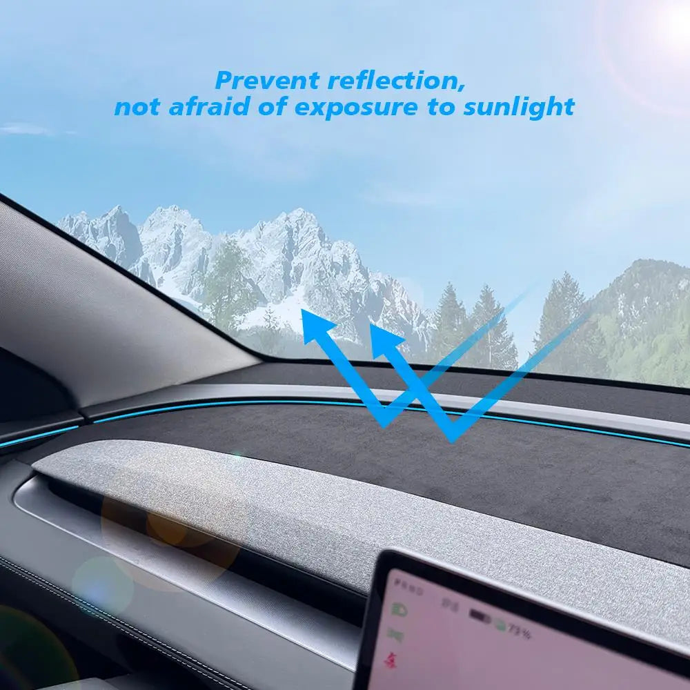 Suede Dashboard Cover for New Model Y 2025 Juniper