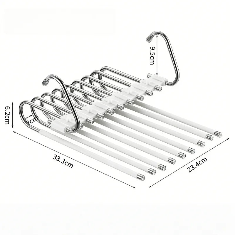 Multilayer Space Saving Folding Pants Hanger
