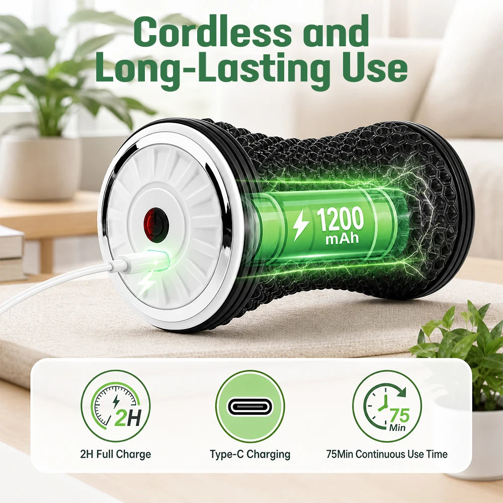 Electric Vibrating Massage Roller for Muscle Recovery