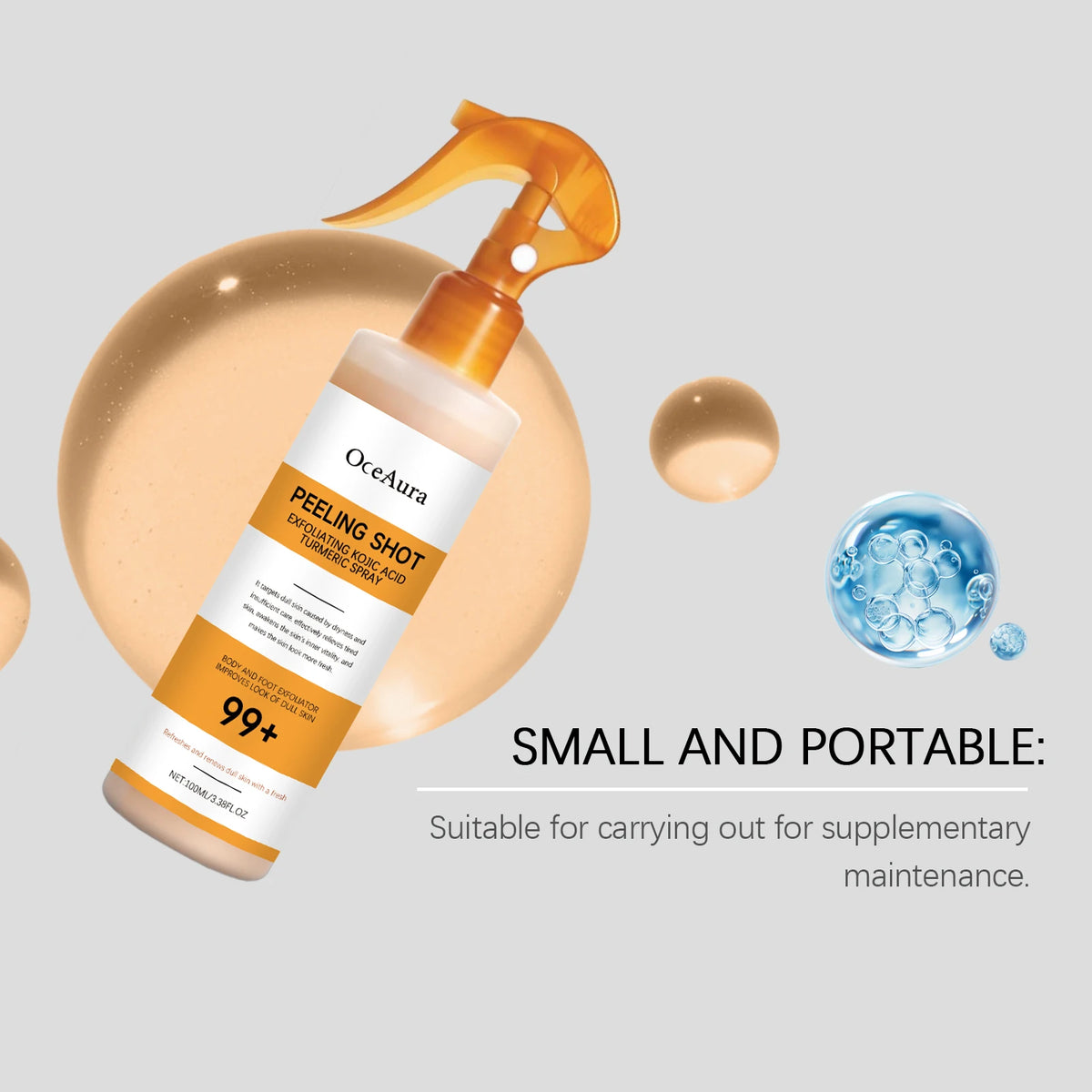 Exfoliating Skin Brightening and Moisturizing Body Spray