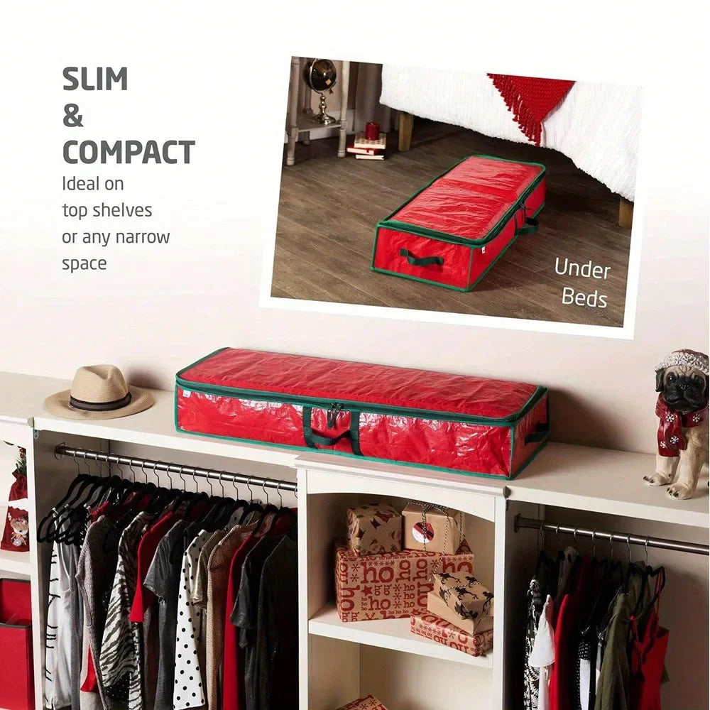Wrapping Paper Storage Organizer for Holiday Gift Supplies